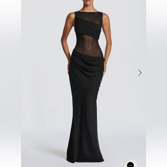 Babyboo Fashion Dresses & Skirts - Elegant Black Sheer Maxi Dress